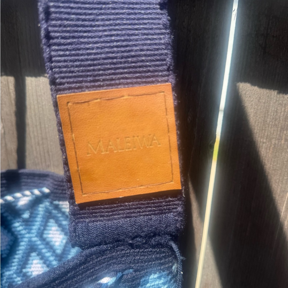 Stylish Blue Patterned Shoulder Bag - image 3